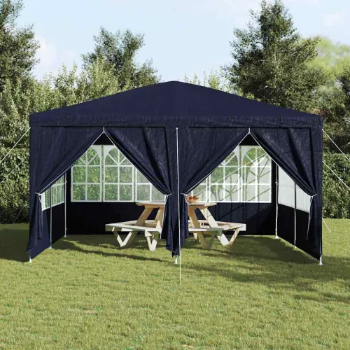 Šator za svadbe - šator za zabave 400 x 400 x 266 cm Plava Polietilen - Plava 4 x 4 m Cijena