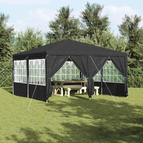 Šator za svadbe - šator za zabave 400 x 400 x 266 cm Antracit Polietilen - Antracit 4 x 4 m Cijena