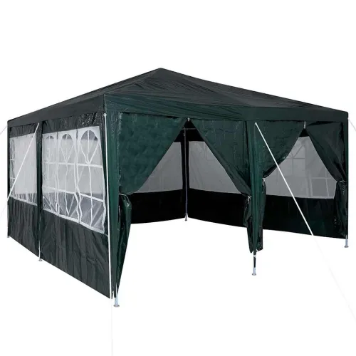 Šator za svadbe - šator za zabave Zelena 400 x 400 x 266 cm Polietilen - Zelena 4 x 4 m Cijena