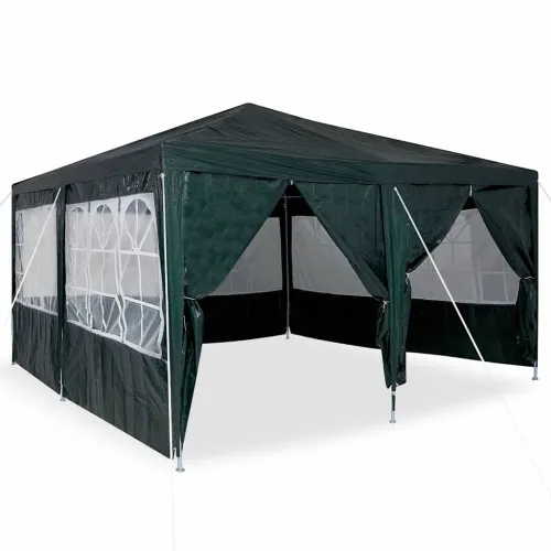 Šator za svadbe - šator za zabave 400 x 400 x 266 cm Zelena Polietilen - Zelena 4 x 4 m Cijena