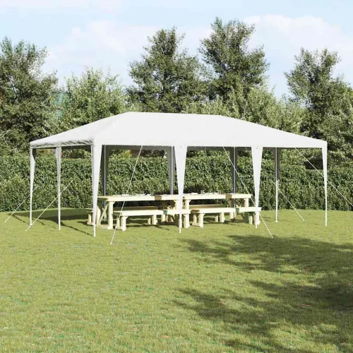 Šator za svadbe - šator za zabave Bijelo 600 x 400 x 266 cm Polietilen i čelik - Bijela 4 x 6 m Cijena
