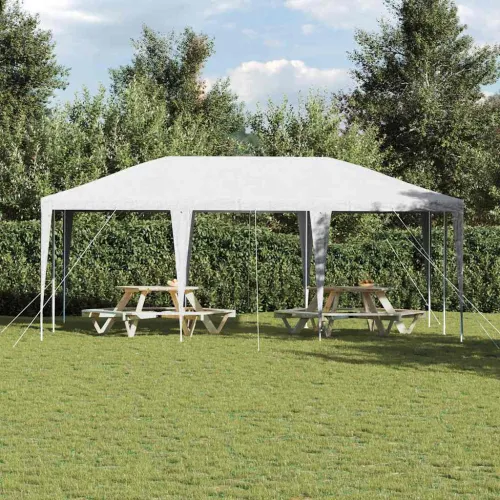 Šator za svadbe - šator za zabave Bijelo 600 x 400 x 266 cm Polietilen i čelik - Bijela 4 x 6 m Cijena