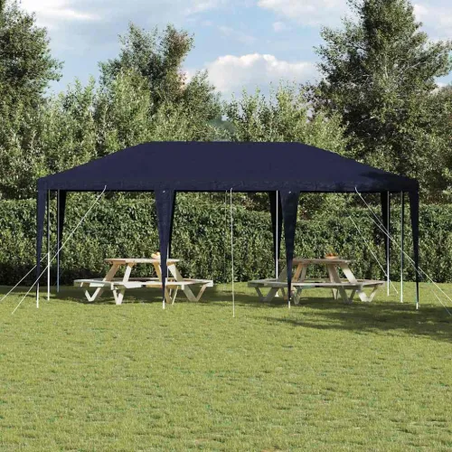Šator za svadbe - šator za zabave Plava 600 x 400 x 266 cm Polietilen i čelik - Plava 4 x 6 m Cijena