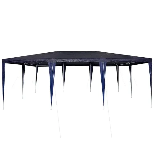 Šator za svadbe - šator za zabave Plava 600 x 400 x 266 cm Polietilen i čelik - Plava 4 x 6 m Cijena