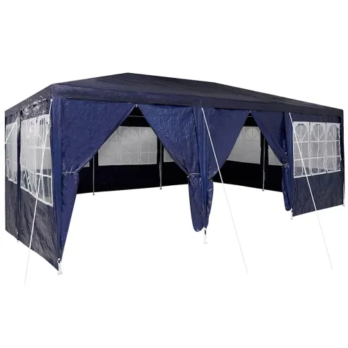 Šator za svadbe - šator za zabave 600 x 400 x 266 cm Plava Polietilen - Plava 4 x 6 m Cijena
