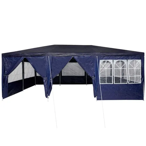 Šator za svadbe - šator za zabave 600 x 400 x 266 cm Plava Polietilen - Plava 4 x 6 m Cijena