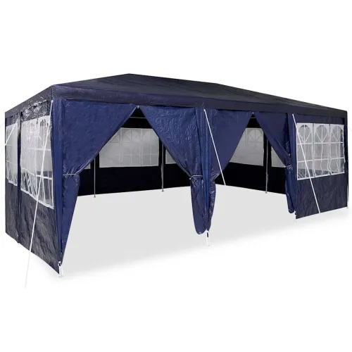 Šator za svadbe - šator za zabave 600 x 400 x 266 cm Plava Polietilen - Plava 4 x 6 m Cijena