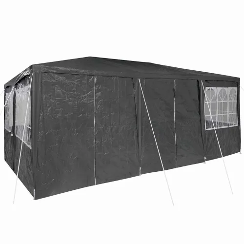 Šator za svadbe - šator za zabave 600 x 400 x 266 cm Antracit Polietilen - Antracit 4 x 6 m Cijena