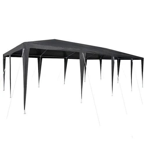 Šator za svadbe - šator za zabave Antracit 800 x 400 x 266 cm Polietilen i čelik - Antracit 4 x 8 m Cijena