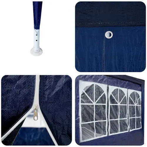 Šator za svadbe - šator za zabave Plava 800 x 400 x 266 cm Polietilen - Plava 4 x 8 m Cijena