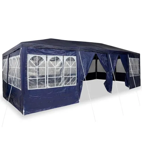 Šator za svadbe - šator za zabave Plava 800 x 400 x 266 cm Polietilen - Plava 4 x 8 m Cijena