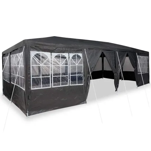 Šator za svadbe - šator za zabave Antracit 800 x 400 x 266 cm Polietilen - Antracit 4 x 8 m Cijena