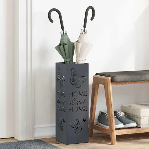 Stalak za kišobrane Antracit 15,5 x 15,5 x 49 cm Čelik - Antracit Uzorak 5 Cijena