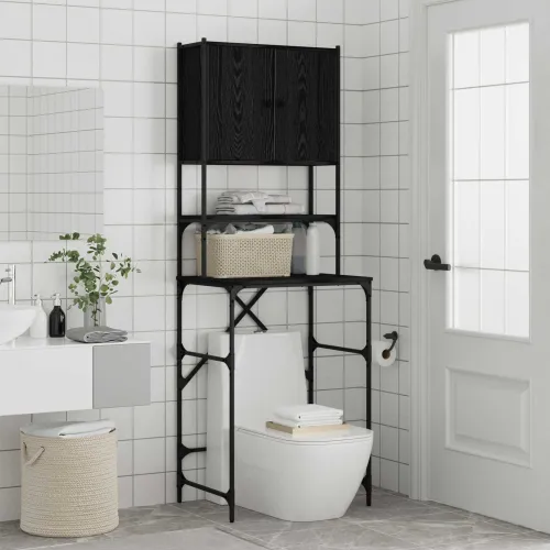 Ormar za perilicu rublja Crni 0ak 68 x 48,5 x 194 cm - Crni hrast Cijena