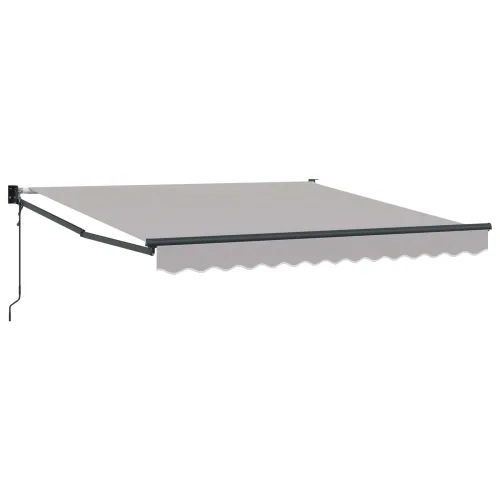 Povlačiva tenda Svjetlosiva 300 x 250 x 165 cm - Svjetlosiva 3 x 2,5 m s antracitnim okvirom Cijena