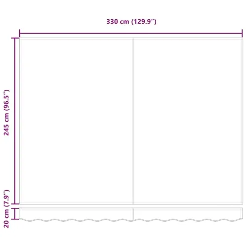 Povlačiva tenda Crna 350 x 250 cm Poliester i metal - Crna 3,5 x 2,5 m s bijelim okvirom Cijena