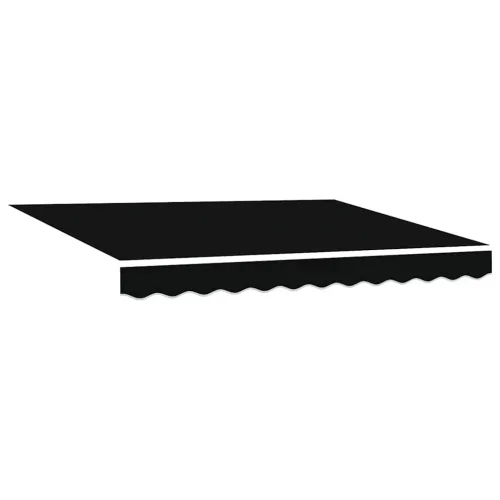Povlačiva tenda Crna 350 x 250 cm Poliester i metal - Crna 3,5 x 2,5 m s bijelim okvirom Cijena
