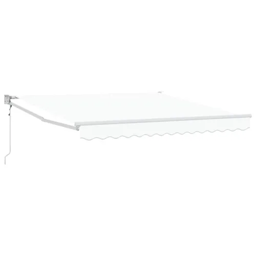 Povlačiva tenda Bijela 350 x 250 cm Poliester i metal - Bijela 3,5 x 2,5 m s bijelim okvirom Cijena
