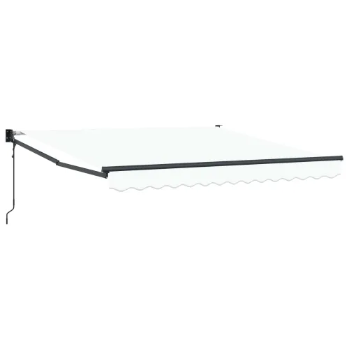 Povlačiva tenda Bijela 350 x 250 cm Poliester i metal - Bijela 3,5 x 2,5 m s antracitnim okvirom Cijena
