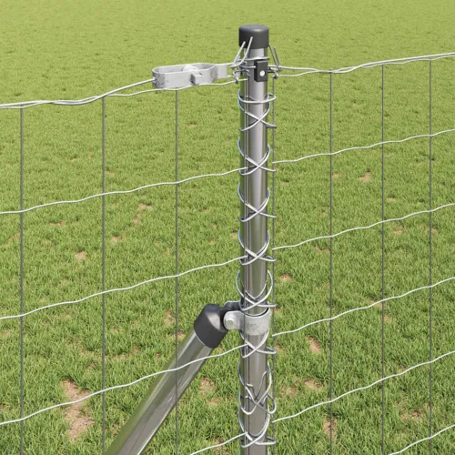 Euro Ograđivanje Ukop 25 x 1,2 m Pocinčani čelik Srebrna Mreža - 25 x 1,2 m (75 x 100 mm mreža) Pocinčani čelik Fiksacija na tlo Cijena