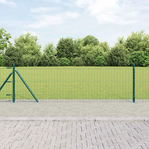 Euro Ograđivanje s Betonskom Bazom 10 x 0,6 m Zelena Mreža - 10 x 0,6 m (50 x 100 mm mreža) Zelena Betonska baza fiksacija Cijena
