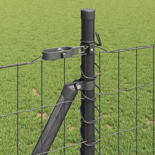Euro Ograđivanje s Betonskom Bazom 10 x 1 m Siva Mreža - 10 x 1 m (mreža 50 x 100 mm) Siva Betonska baza fiksacija Cijena