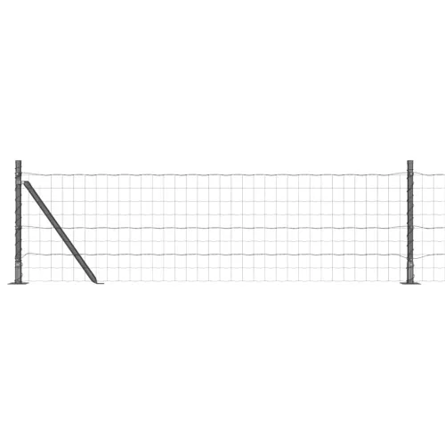 Euro Ograda s Betonskom Podlogom 25 x 0,6 m Siva Mreža - 25 x 0.6 m (76 x 64 mm mreža) Siva Betonska baza fiksacija Cijena