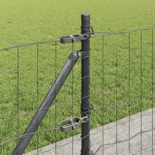 Euro Ograđivanje s Betonskom Bazom 50 x 0,4 m Siva Mreža - 50 x 0.4 m (76 x 64 mm mreža) Siva Betonska baza fiksacija Cijena