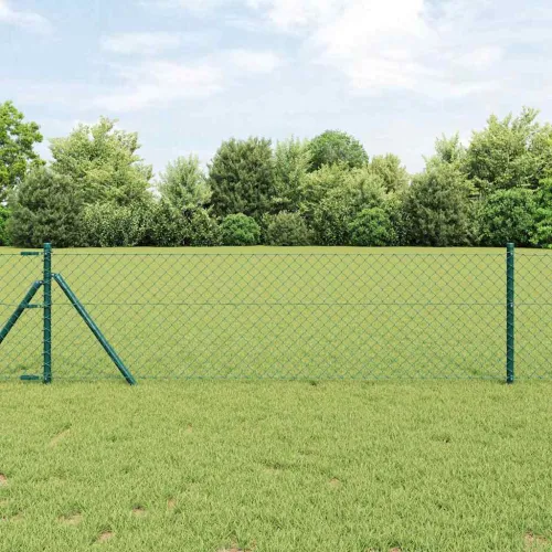 Lančana Ograja za Fiksiranje na Teren 10 x 0,4 m Zelena Mreža - 10 x 0,4 m (mreža 40 x 40 mm) Zelena Fiksacija na tlo Cijena