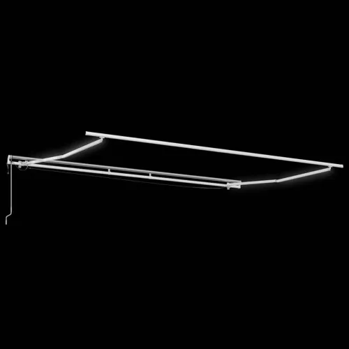 Povlačivi tende Bež 450 × 350 cm Poliester - Bež 450 × 350 cm s bijelim okvirom Cijena