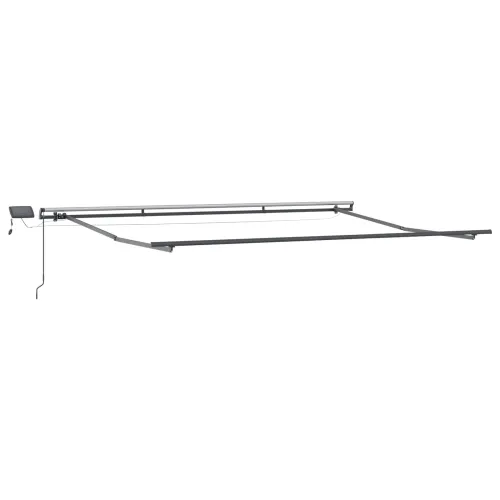 Povlačivi tende Bež 450 × 350 cm Tkanina i Aluminij - Bež 450 × 350 cm s antracitnim okvirom Cijena