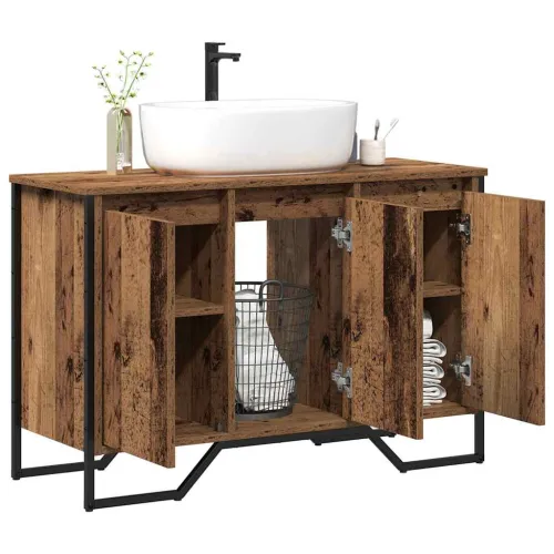 Kupaonski ormarić za sudoper Staro drvo 91 x 35 x 60 cm - Staro drvo Cijena