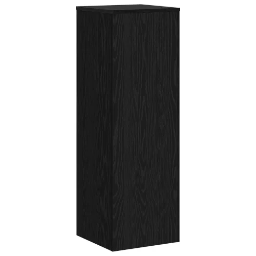 Stalak za biljke Crni hrast 33 x 33 x 100 cm Konstruirano drvo - Crni hrast Cijena