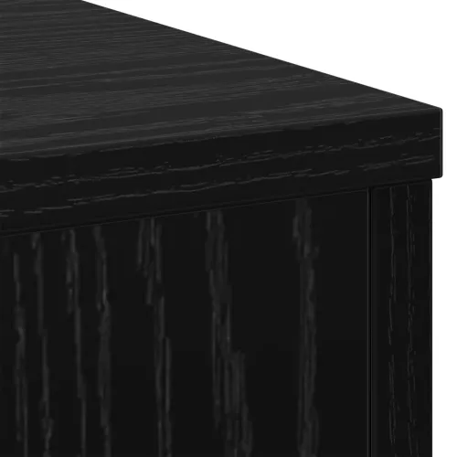 Stalak za biljke Crni hrast 33 x 33 x 100 cm Konstruirano drvo - Crni hrast Cijena