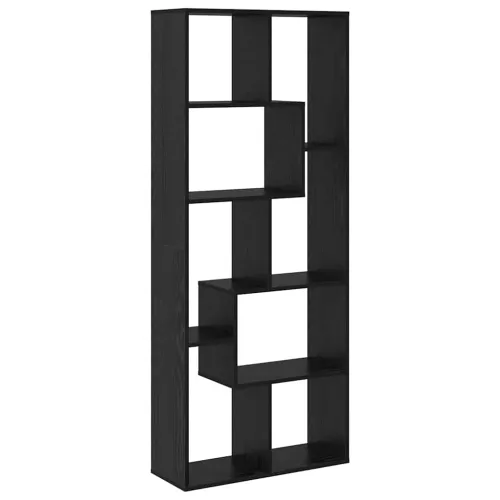 Ormarić za knjige 8 razina 67 x 25 x 162 cm Konstruirano drvo - Crni hrast Cijena