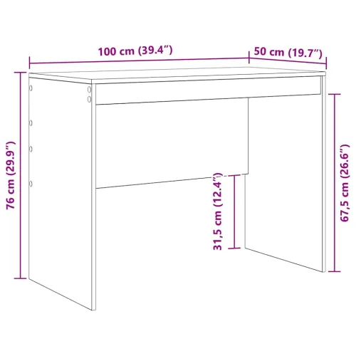 Stol Sonoma hrast 100 x 50 x 76 cm - sonoma hrast 100 x 50 x 76 cm Cijena