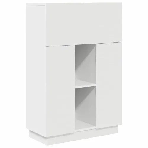 Stol Bijelo 71.5 x 31.5 x 106.5 cm Konstruirano drvo - Bijelo Cijena