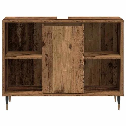 Kupaonski ormar Staro drvo 80 x 33 x 60 cm Konstruirano drvo - Staro drvo Cijena