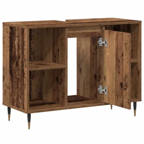 Kupaonski ormar Staro drvo 80 x 33 x 60 cm Konstruirano drvo - Staro drvo Cijena