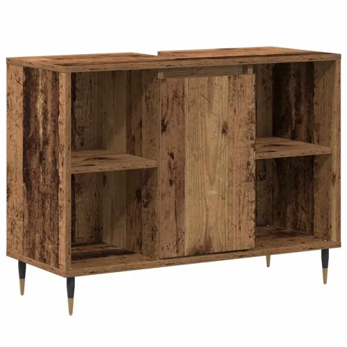 Kupaonski ormar Staro drvo 80 x 33 x 60 cm Konstruirano drvo - Staro drvo Cijena