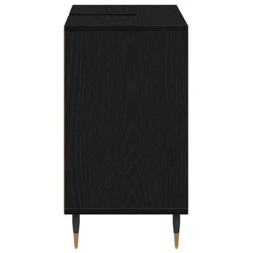Kupaonski ormar Crna 80 x 33 x 60 cm Konstruirano drvo - Crni hrast Cijena