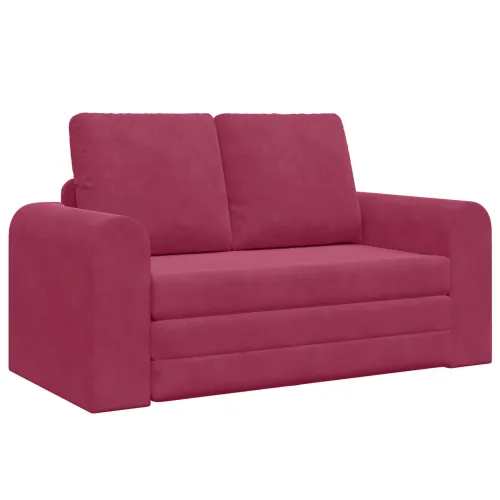 Krevet na razvlačenje Vinska crvena 148 x 71 x 83 cm Baršun - boja crnog vina 148 cm Cijena