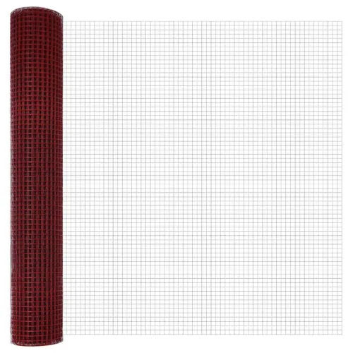 Zavarena žičana ograda 1000 x 150 cm Crvena - Crvena 16 x 16 mm 10 x 1,5 m Cijena