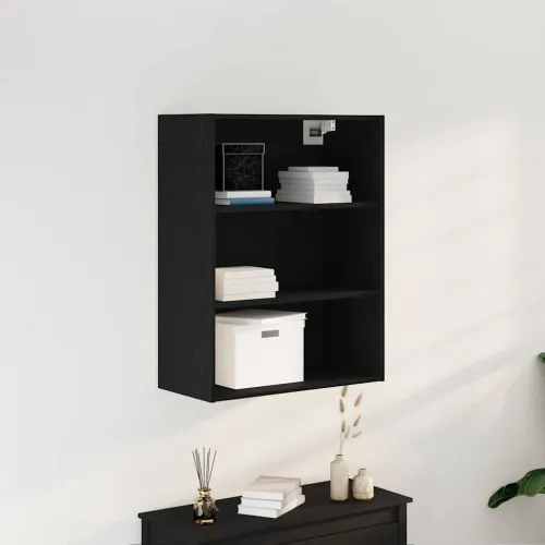 Viseci zidni kabinet Crni hrast 69,5 x 32,5 x 90 cm - Crni hrast Cijena