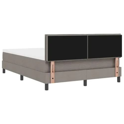 Box spring krevet Sivo-smeđa 160 x 200 cm tkanina - Sivo-smeđa 160 x 200 cm Dizajn s rombovima Cijena