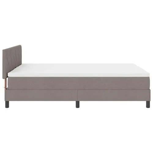 Box spring krevet Sivo-smeđa 160 x 200 cm tkanina - Sivo-smeđa 160 x 200 cm Dizajn s rombovima Cijena