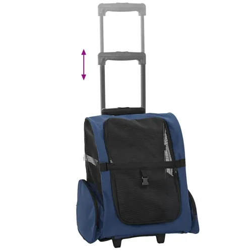 Kolica za kućne ljubimce 3-u-1 Dizajn Plava 48x32x(57-106) cm Oxford tkanina - Plava 48 x 32 x 57 cm Cijena
