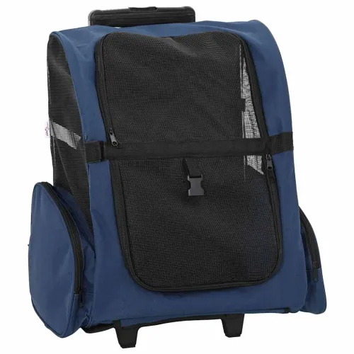 Kolica za kućne ljubimce 3-u-1 Dizajn Plava 48x32x(57-106) cm Oxford tkanina - Plava 48 x 32 x 57 cm Cijena