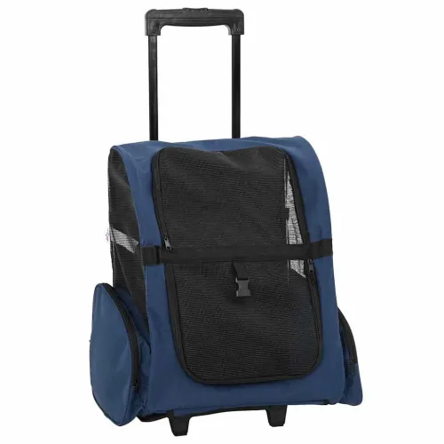 Kolica za kućne ljubimce 3-u-1 Dizajn Plava 48x32x(57-106) cm Oxford tkanina - Plava 48 x 32 x 57 cm Cijena