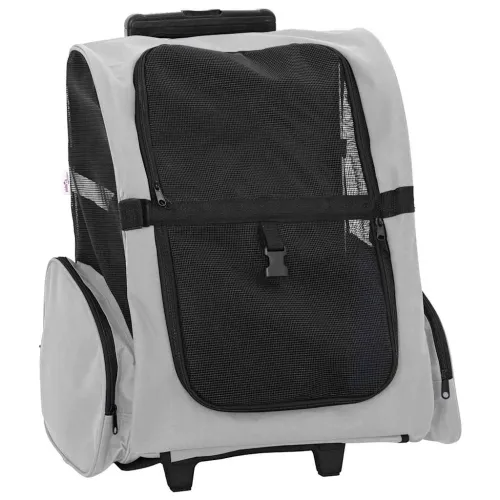 Kolica za kućne ljubimce 3-u-1 Dizajn Siva 48x32x(57-106) cm Oxford tkanina - Siva 48 x 32 x 57 cm Cijena